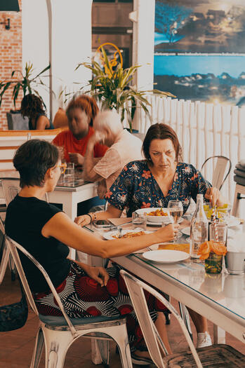 Photographs of people taken by Mwabonje at Barbar Restaurant Malindi